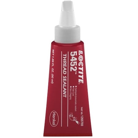 Henkel Thread Sealant, Hydraulic, Pneumatic Systems, Tube, 50 Ml 5452 50ML IDH 1265769